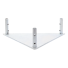 Base Triangular para Torre / Placa Acero 1/4' / Niple 3/4' Galvanizado / Peso 6 kg / Compatible STZ45
