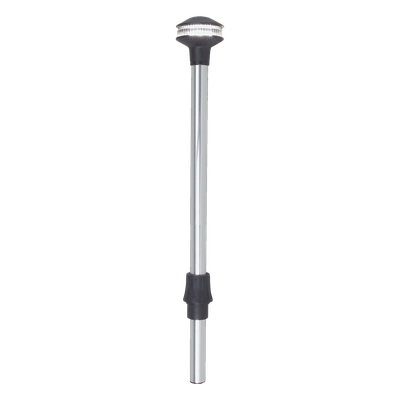 Luz de Navegación, 2 Millas USCG Certificada, 12 Volt, 9 Watts, Polo Stow-A-Way Plug-In, Lente Fluted Clear, Contactos Bañados en Oro, Collar de Bloqueo