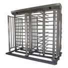 Torniquete de Cuerpo Completo Doble / Acero Inoxidable 304 / 4 Ejes / 90° Rotación / 2.31 x 1.46 x 2.2 m / 7.6 x 4.8 x 7.2 ft