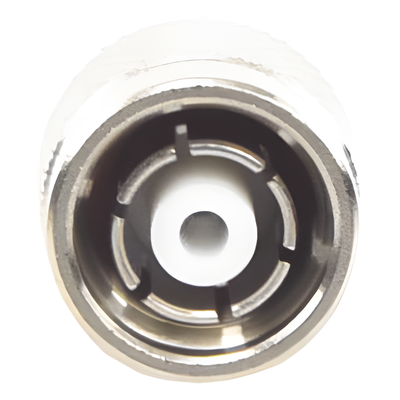 Conector TNC Macho Inverso de Anillo Plegable para Cable RG-142/U, Níquel/ Oro/ Teflón.