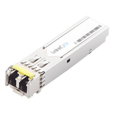 Transceptor Óptico SFP (Mini-Gbic) / Monomodo 1310 nm / 1.25 Gbps / 1000BASE-LX / Conectores LC/UPC Dúplex / DDM / Hasta 20 km