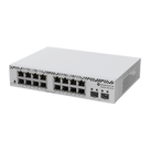 Switch Gigabit Ethernet / 16 Puertos RJ45 / 2 Puertos SFP+ 10G / Montaje Rack 1U / Refrigeración Pasiva / Consumo 13W