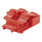 Kit de 10 Dispositivos para Bloquear Puertos de Fibra Óptica LC Duplex, Color Rojo, Incluye Llave de Extracción