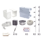 KIT ESENCIAL PARA 25Mts PERIMETRALES DE CERCO ELÉCTRICO PARA PROTECCIÓN DE ROBOS EN CASAS, NEGOCIOS, BODEGAS,ETC.