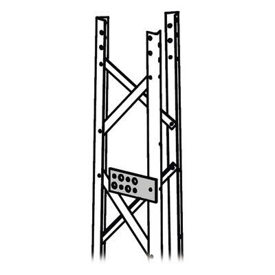 Guía Simple para Guiado de Cableado de Comunicación. Compatible con línea TITAN. Incluye Tornillo, Tuerca y Arandela.