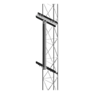 Mástil para Torre de Tramo / 1 m (3.3 ft) / Galvanizado por Inmersión en Caliente / Compatible STZ30G STZ35G STZ45G / Soporte de Antenas Pesadas