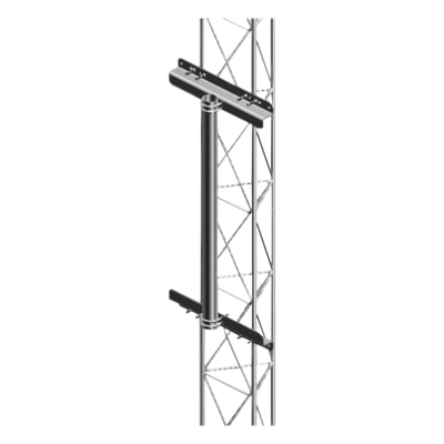 Mástil Robusto de 1 metro para Instalación en torre de tramo STZ30G, STZ35G y STZ45G (Galvanizado por Inmersión en Caliente).