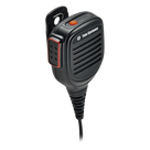 Micrófono-Bocina para Radio Portátil / IP67 / Clip Giratorio 360° / Cable Kevlar 30 lbs / Emergencia / Cable Retráctil 390-1500 mm
