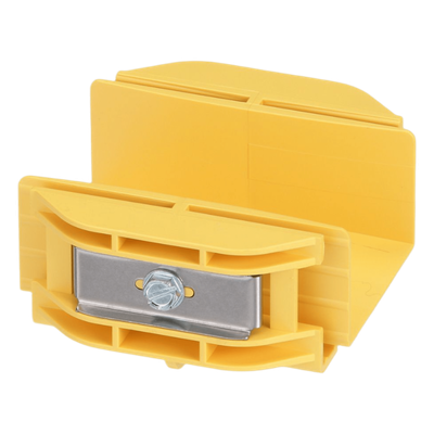 Union Recta \"Cople\", Para Canaleta FiberRunner™ 2X2, Color Amarillo