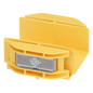 Union Recta \"Cople\", Para Canaleta FiberRunner™ 2X2, Color Amarillo