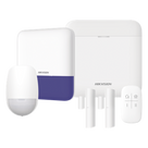 Kit de Alarma Inalámbrica / 48 Zonas / LAN y Wi-Fi 2.4 GHz / Sirena Exterior 110 dB / Batería de Respaldo 35 h / PIR 15 m (49.2 ft)