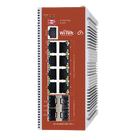 Switch PoE Industrial L2+ / 8 Puertos 100/1000 Mbps / 4 SFP Gigabit / 460 W / Cloud-Web-CLI / ERPS / -40 a 75 °C