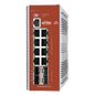 Switch L2+ PoE Industrial / Administración Cloud-Web-CLI / 8 Puertos PoE af/at/bt 100/1000 Mbps / 4 Puertos SFP Gigabit / Presupuesto PoE 460 W / Protocolo ERSP (redundancia enlaces)