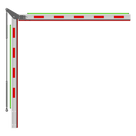 Brazo Articulado para Barrera / 4 m (13.1 ft) / Iluminación Integrada / Altura Máxima 2.85 m (9.4 ft) / Diseño Compacto 2+2 / Uso en Espacios de Baja Altura
