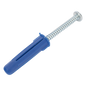 Paquete de 6 taquetes azul 2\" y 6 tornillos 12mm x 2\" (1105-05002)