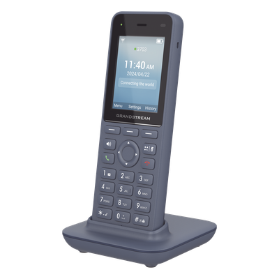 Teléfono IP inalámbrico Wi-Fi, Portátil, 3 cuentas SIP, 3 líneas, Voz HD, Bluetooth integrado, Puerto USB tipo C
