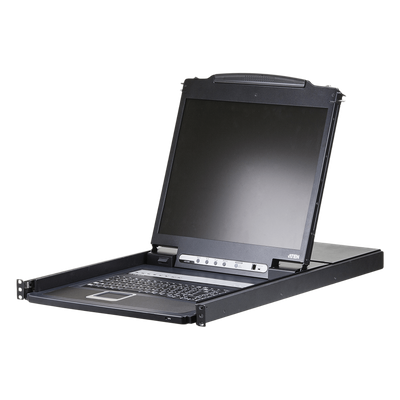 Conmutador KVM LCD / 19' LED / 8 Puertos / VGA / USB y PS/2 / 1280x1024 a 75 Hz / Control en Cascada hasta 128 Ordenadores