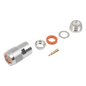 Conector N Macho de Rosca para Cables 9913, RFLASH-1113, 7810A, RG8/U-SYS, CNT-400, 8214, Plata/Oro/Teflón.
