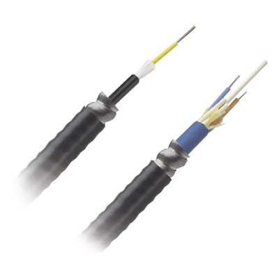 Cable de Fibra Óptica de 12 Hilos, Monomodo OS2, Interior/Exterior, Armada, Loose Tube 250um, OFCR (Riser), Precio Por Metro