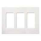 Placa de Pared 3 Espacios / Diseño Screwless / Perfil 7.6 mm / Acabado Snow Satinado / Compatible Maestro, Diva, Pico