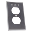 Tapa para Contacto Dúplex / Aluminio Inyectado a Presión / 1.02 mm Espesor / A Prueba de Intemperie / UL y CSA / Uso Comercial y Residencial