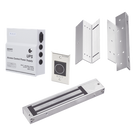 Kit para control de acceso incluye Fuente de 12VCD con respaldo de batería/ Chapa magnética de 600Lbs / Montajes L y Z / Botón de salida