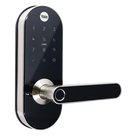Cerradura Digital / Control Remoto / Lector de Huella y Tarjeta / Teclado Táctil / Zigbee 20 m (65.6 ft) / 250 Códigos / Backset Ajustable