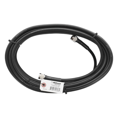 Jumper Coaxial con Cable Wilson-400 | Conector N Macho en los Extremos | 18.28 Metros (60 Pies) de Longitud