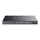 Switch L2+ Gestionado / 24 Puertos Gigabit + 4 Puertos 10G SFP+ / 16 PoE+ (30W) + 8 PoE++ (90W) / 128 Gbps / 500W PoE Budget / SDN Cloud