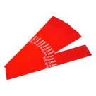 Bandas Reflectantes para Mástil / 20 Piezas / Alta Visibilidad Roja / Resistente a Intemperie y UV / Diseño Universal
