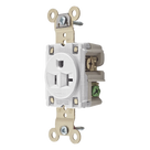 Contacto Sencillo / 20 A / 125 V / 2 Polos 3 Hilos / NEMA 5-20R / Grado Industrial / 1.19 x 3.28 x 1.63 in (30.22 x 83.31 x 41.40 mm)