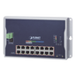 Switch Industrial Administrable Capa 2 de Pared,16 Puertos PoE 802.3at Gigabit y 2 Puertos SFP