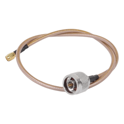 Jumper con Cable LP142 de 60 cm (23.62 Pulgadas), con Conectores N Macho a SMA Inverso Macho (Hasta 8GHz)