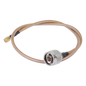 Jumper con Cable LP142 de 60 cm (23.62 Pulgadas), con Conectores N Macho a SMA Inverso Macho (Hasta 8GHz)