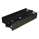 Organizador de Cable Horizontal / Doble / 19in / 4in (0.33 pies) de profundidad / 2UR / Alta Densidad