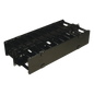 Organizador de Cable Horizontal RouteIT, Doble, Para Rack de 19in, 4in de profundidad, 2UR