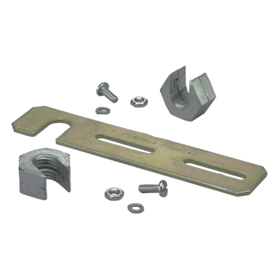Soporte de Montaje a Techo, para Canaletas FiberRunner 2X2 o 4X4, Uso con Varilla Roscada de 1/2\", Color Negro