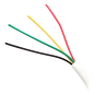 Bobina de Cable de 305 Metros (1000 Pies), 4 x 18 AWG, Aislamiento Individual de Policloruro de Vinilo (PVC), con Propiedades Antiflama, para Aplicaciones en Sistemas de Seguridad.