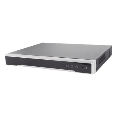 DVR  16 Canales 4K TURBOHD + 16 Canales IP / 8 Megapixel/ Audio por Coaxitron/ 2 Bahías de Disco Duro / 4 Canales de Audio / 16 Entradas de Alarma