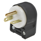 Clavija de Entrada Recta / 20 A / 250 V CA / 2 Polos 3 Hilos / NEMA 6-20P / Grado Comercial-Industrial / 0.15 lb / 2.11 x 1.53 x 1.22 in