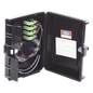 Cierre de Empalme para 24 Fusiones de Fibra Óptica, Interior/Exterior, con 16 Acopladores SC/APC y Splitter 1x16 SC/APC Incluido, IP65