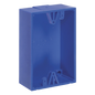 Caja trasera de montaje color azul para estaciones de parada STOPPER