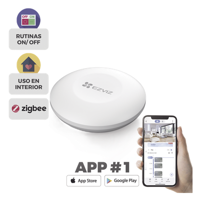 Botón de Emergencia Inalambrico / Compatible con Kit de Alarmas EZVIZ / Protocolo Zigbee