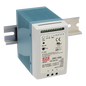 Fuente de poder Riel Din 12V, 100W con Cargador de Batería