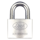 Candado de alta seguridad / Acero anticorte / Acabado cromado / Llaves Abloy / Horquilla 34 mm (1.34 pulgadas)