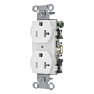 Receptáculo Dúplex / 20 A / 125 V / 2 Polos 3 Hilos / Calibre 14-10 AWG / Montaje en Pared