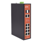 Switch PoE Industrial No administrable / Puertos 1-2 PoE 802.3 af/at y PoE 24 Vcc Pasivo 30W / Puertos 3-4 PoE 802.3 af/at/bt Hasta 60W / Puertos 5-8 PoE 802.3 af/at Hasta 30W / Los 8 puertos son G