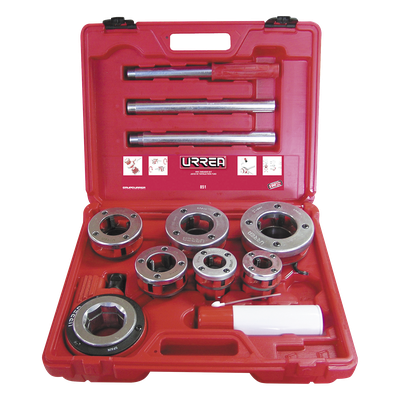 Juego de Tarraja de dados para tubo 1/2\" - 2\" NPT 9 piezas