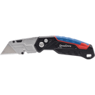 Navaja Utilitaria Abatible / Cuerpo Aluminio con TPR / Cuchillas SK5 / Cortadora de Hilo / 4 Hojas Repuesto