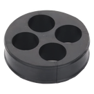 Inserto de Caucho EPDM / 4 Orificios / Cable 7/8 in / Diámetro Exterior 85 mm / Grosor 25.4 mm (1 in)